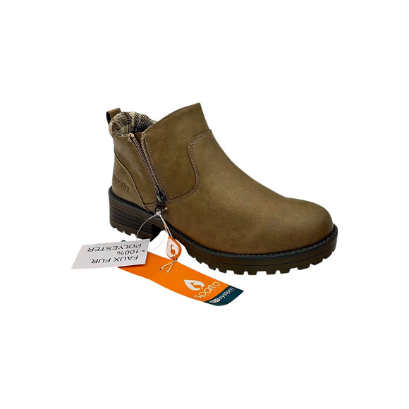 Sporto Shoes - Sporto Women's Madison Water-Repellent Ankle Boot Stone - Medium